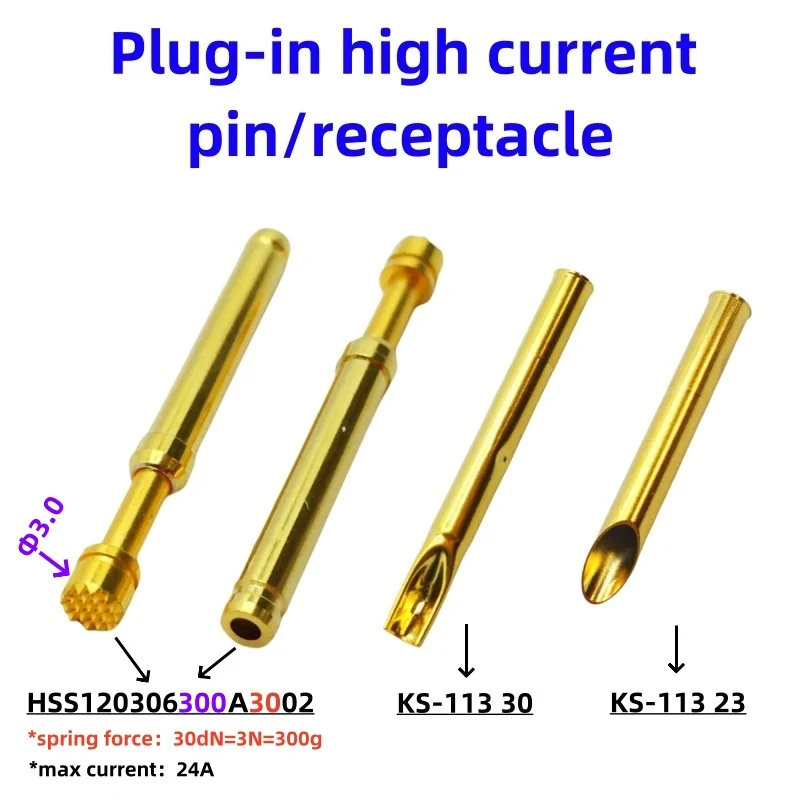 Высокоточная Φ-in Pin HSS120306300A3002 24A игла с тестовым штифтом задняя крышка фонаря 30 Φ 23