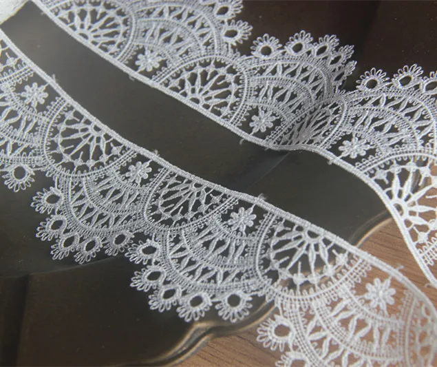 

1 ярд, хлопковая вышивка, кружева ручной работы, фотоальбом, Водорастворимая ширина 5 см