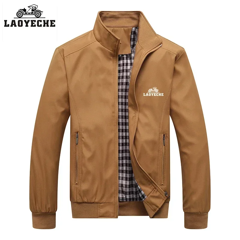 Вышивка Laoyeche Весна-Осень Повседневная однотонная Модная приталенная куртка