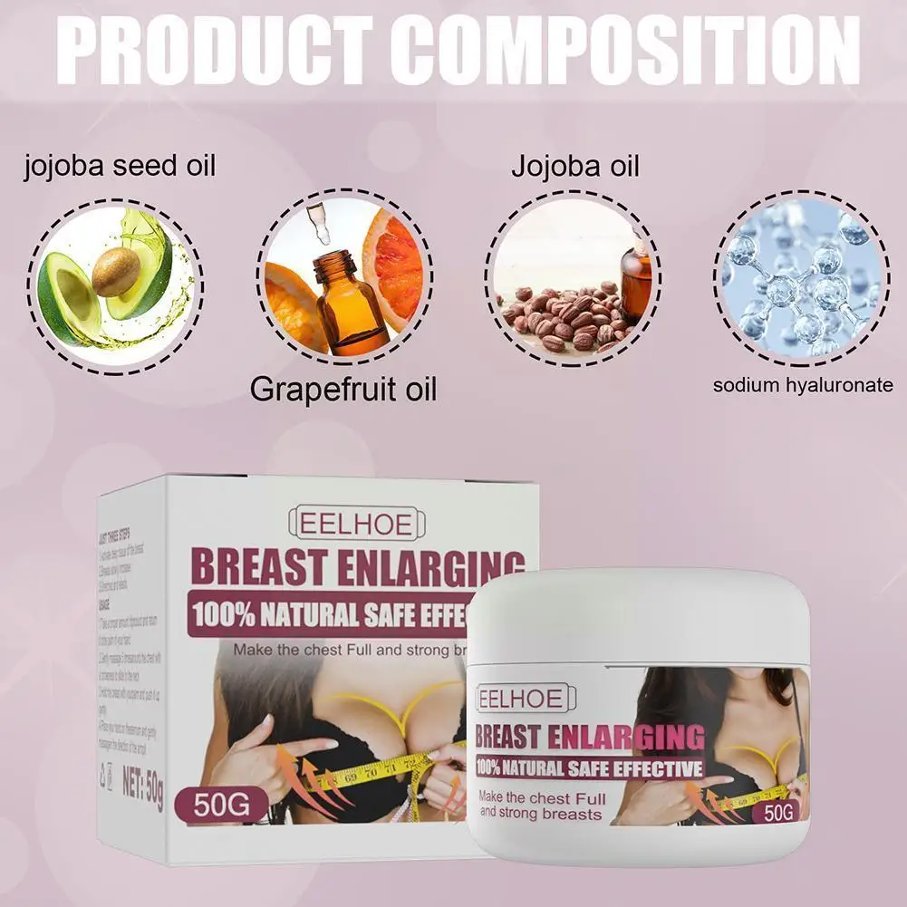 

Bust Up Cream Breast Enlargement Cream Chest Massage Elast Beauty Hormone Lift Skin Care Increase Promote Breast Female U2U7