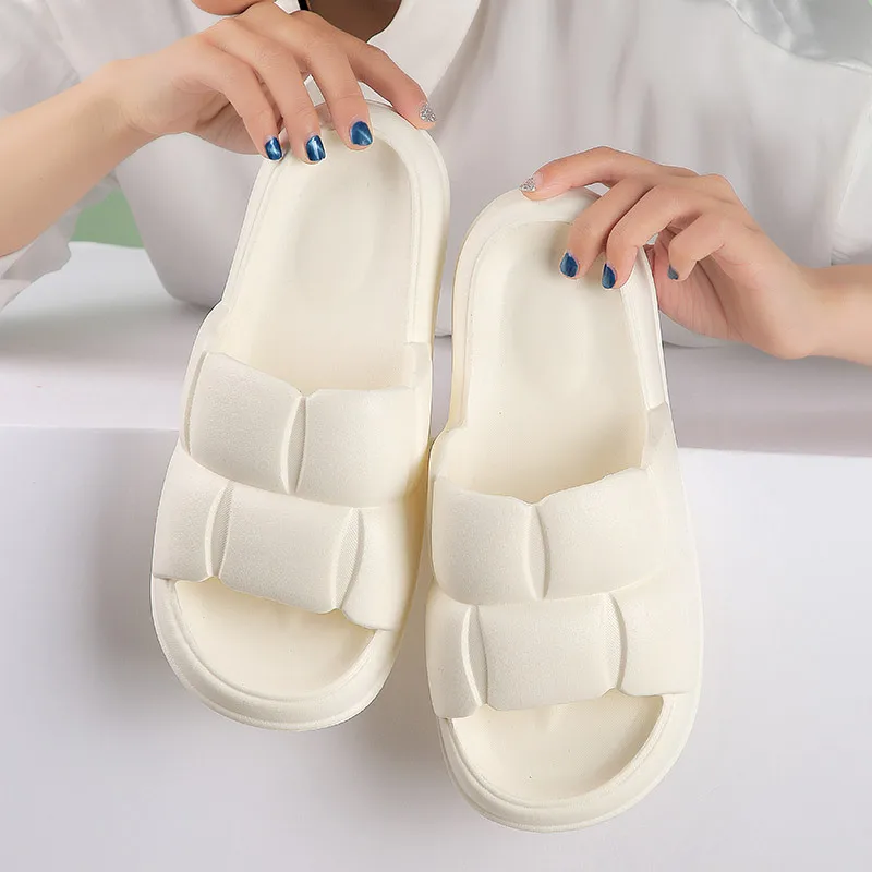 Summer Men Women Home Slippers Couples Non-Slip EVA Bathroom Shoes Indoor Bathing Soft Sole Beach Sandals Flip Flops