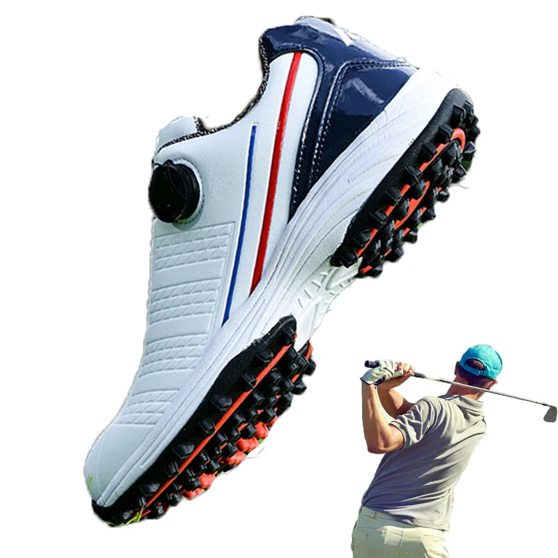 New Waterproof Golf Shoes Men Comfortable Golf Sneakers Outdoor Size 39-45 Walking Footwears Anti Slip Athletic Sneakers