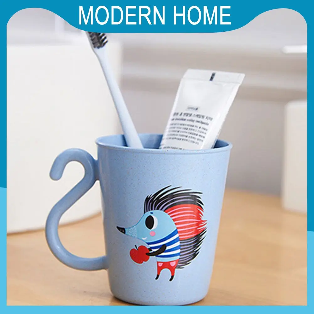 

8.5×10cm Nordic Style Small Animal Water Cup Environmentally Friendly Gargle Bottle High Quality New Toothbrush Cup 350ml