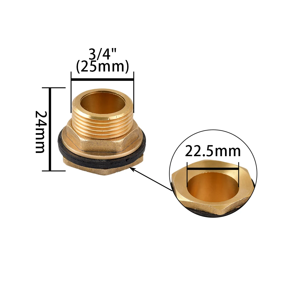 

Латунный соединитель для аквариума 1/2" 3/4" 1"