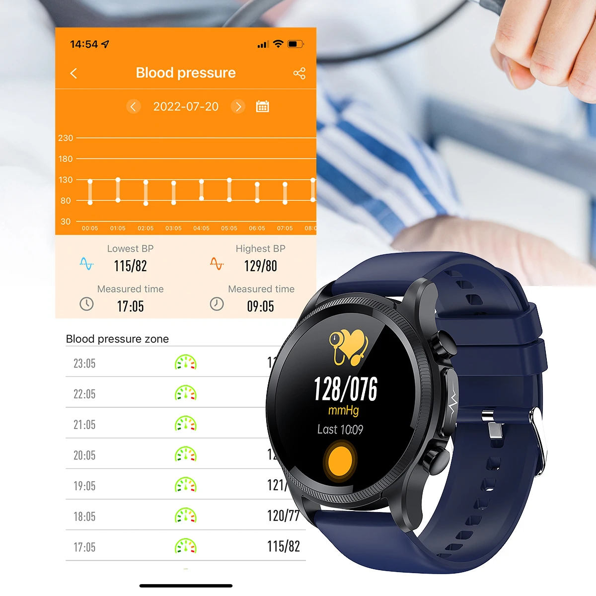2022New ECG+PPG Smart Watch Men Laser Treatment Of Hypertension Hyperglycemia Hyperlipidemia Heart Rate Healthy Sport Smartwatch