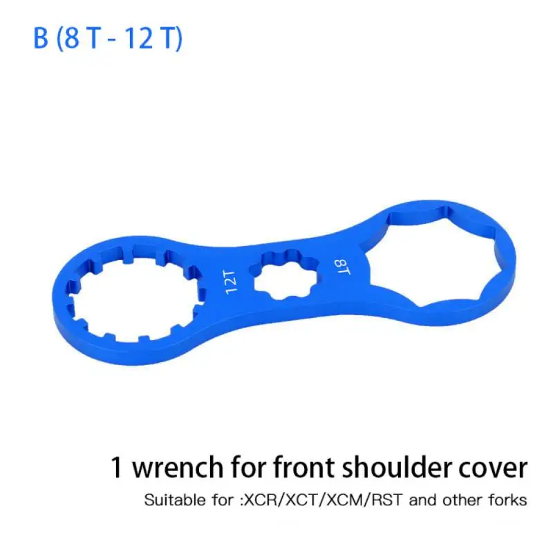 

Aluminum Alloy Bicycle Wrench Lightweight Frosted Disassembly Tool Anodic Oxidation Fork Shoulder Wrench Three-in-one Wrench