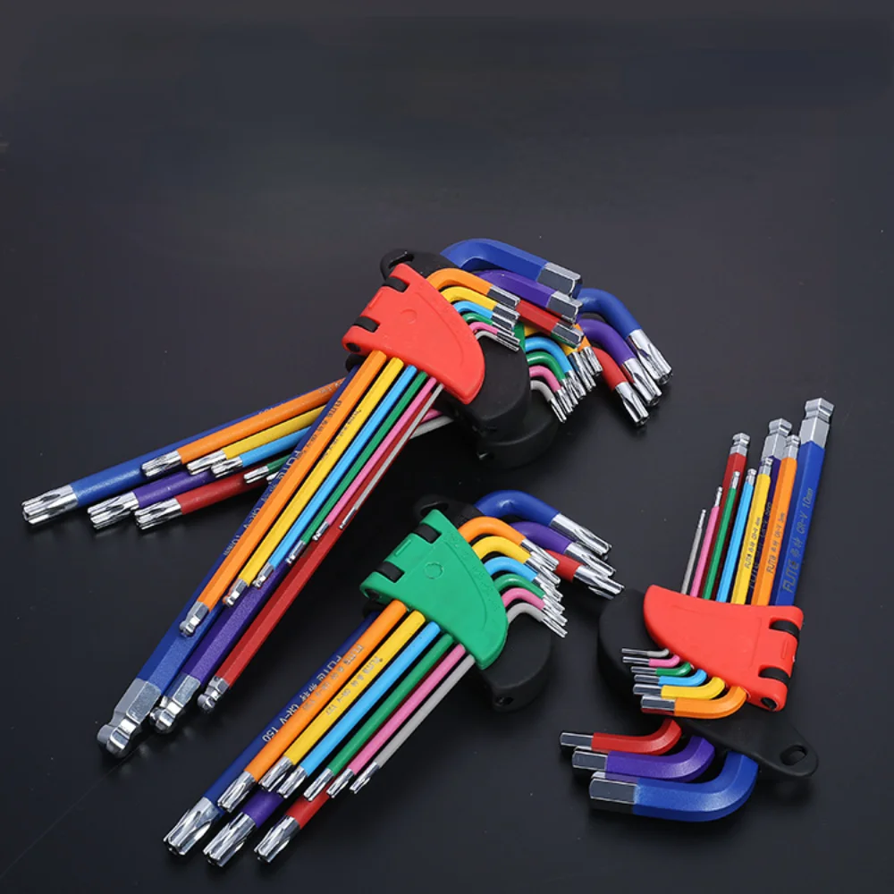

Набор торцевых ключей, комплект из 9 предметов, гаечные ключи с шестигранным хвостовиком, длинным и шестигранным хвостовиком от 1,5 до 10 мм, ручные инструменты для ремонта велосипедов