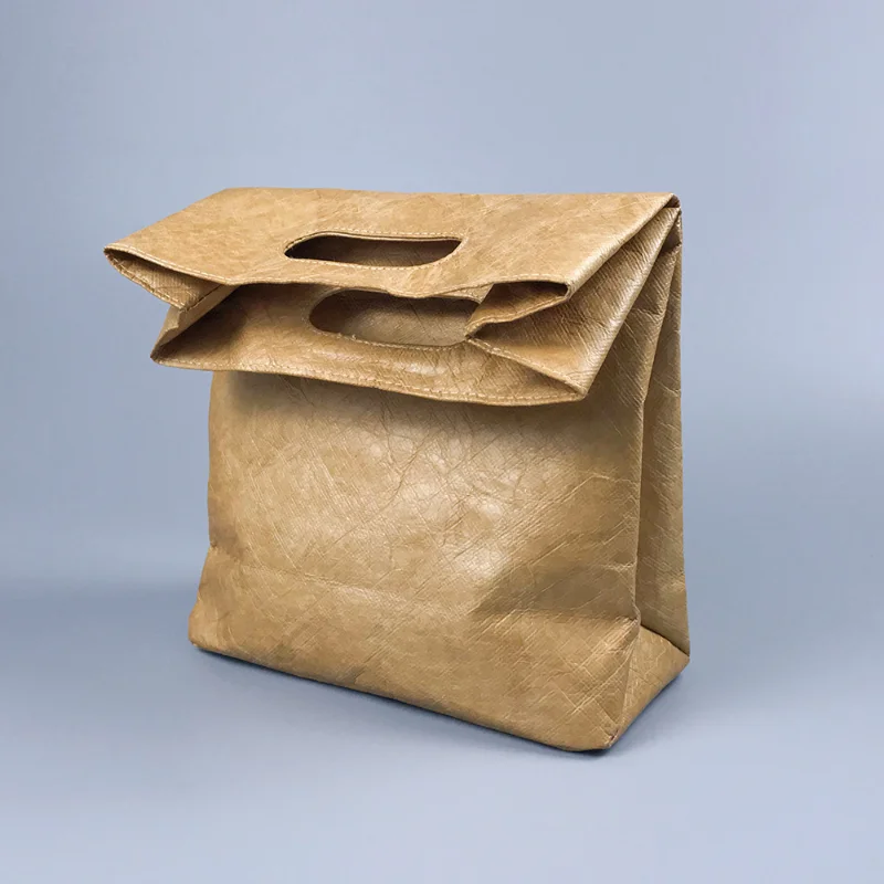 

Casual DuPont Paper In N Out Bag Women Handbag Simple Kraft Paper Lunch Clutch Bags Designer Waterproof Women Bag Shopper Bags
