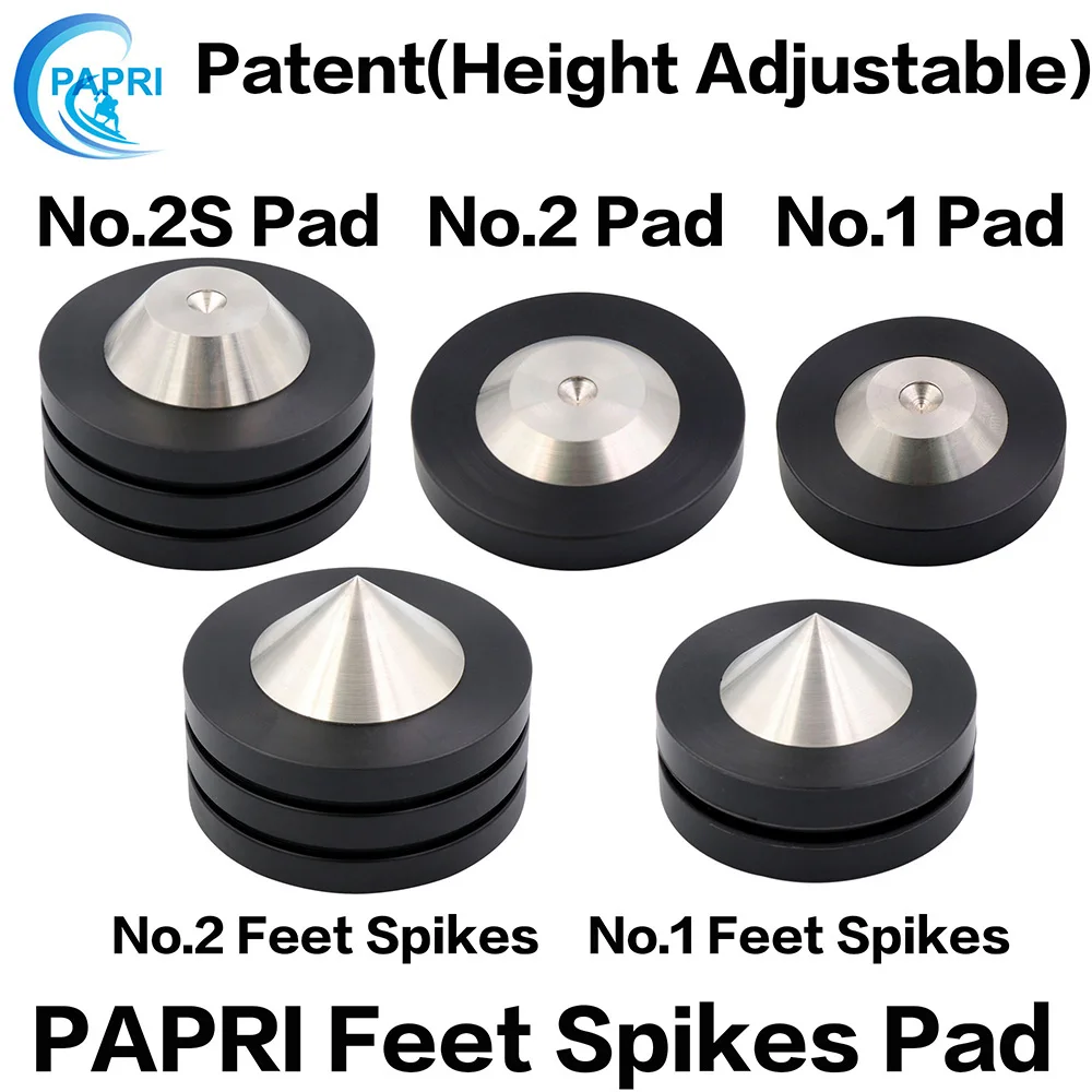 

PAPRI 39MM 49MM Combination of 304 stainless steel and graphite polymer Spikes Feet Pad For Speaker Amplifier Instrument Equipme