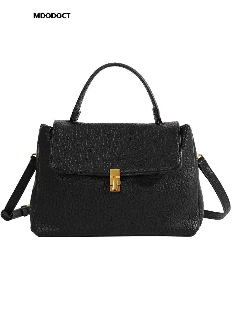 New Messenger Fashion Handbags Women 2023 Luxury Designer Soft PU Leather Crossbody Shoulder Bag Summer Classic Simple Vintage