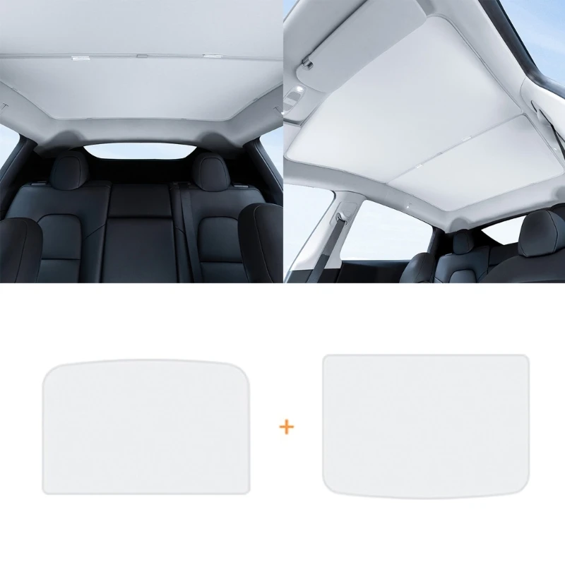 

Professioanl Glass Roof Sunshade Sunroof Sunshade Heat Insulation Roof Window Protections fitting for Model3Y