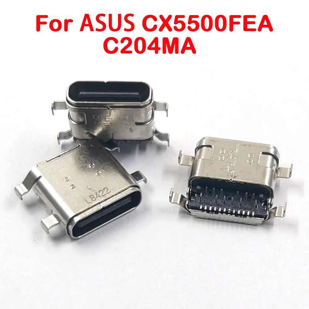 Tipo-c Usb Jack Tomada Fêmea Porto de Carregamento Doca Plug Conector para Asus Cx5500fea C204ma Portátil Usb tipo c Carregamento Jack 50 Peças