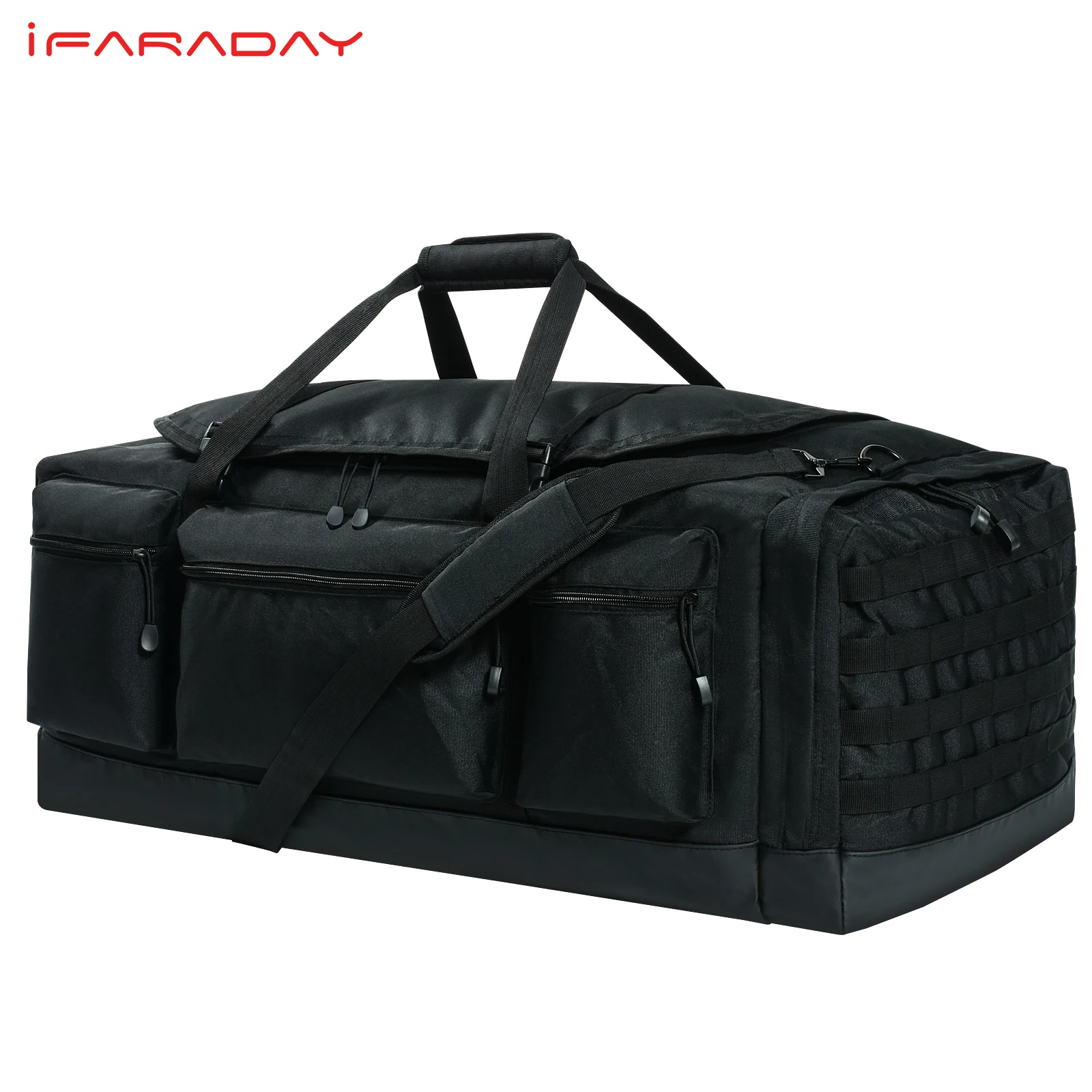 iFARADAY Tactical Sports Bags 90L Large Travel Duffel Heavy Duty Military Outdoor Gear Bag Camping Hiking Handbag Waterproof Bag