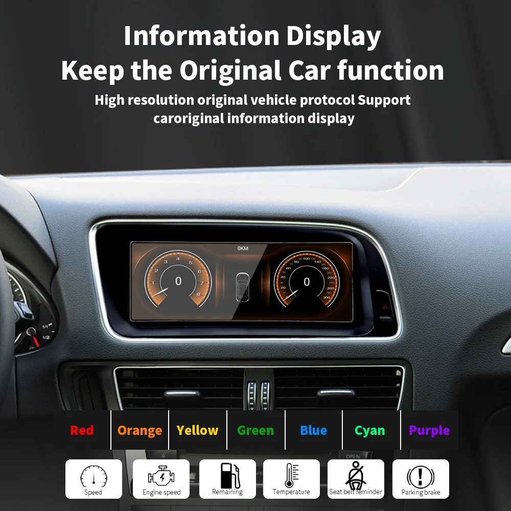 Беспроводной CarPlay/Android Auto 8 дюйма Android 14 автомобильный DVD-видео мультимедийное