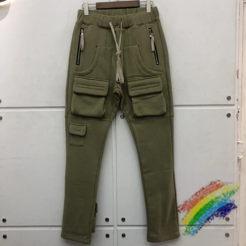 

2021fw Multi-pocket Sports Trousers Men Women High Quality Joggers Multi-pocket Drawstring Sweatpants Slightly Loose