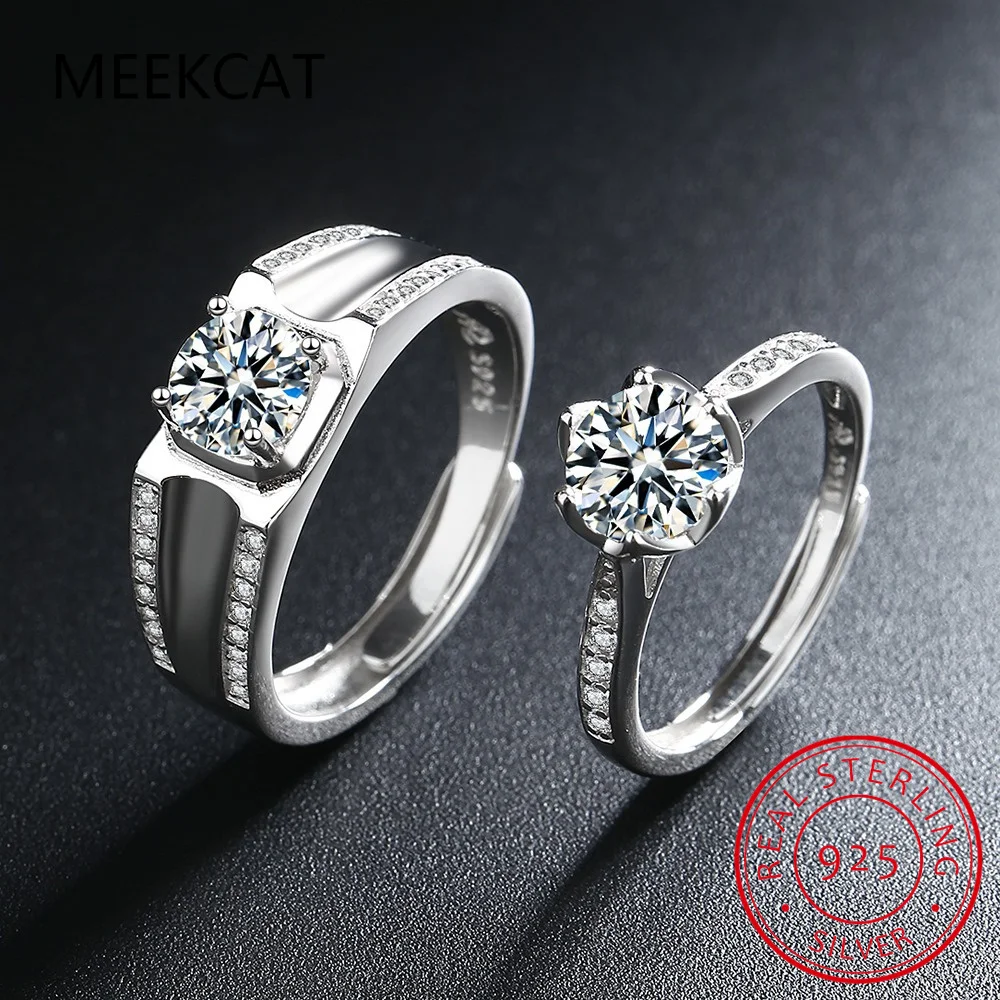 

925 Sterling Silver Dazzling Sparkling Engagement Finger Rings for Women Solid Silver Jewelry Wedding Statement Ring SCR568