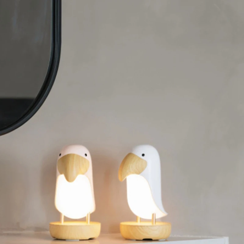

GTBL LED Toucan Bird Night Light Modern Nordic Table USB Lamp Home Luminary Room Lampe Bedroom Decor Study Indoor Lighting