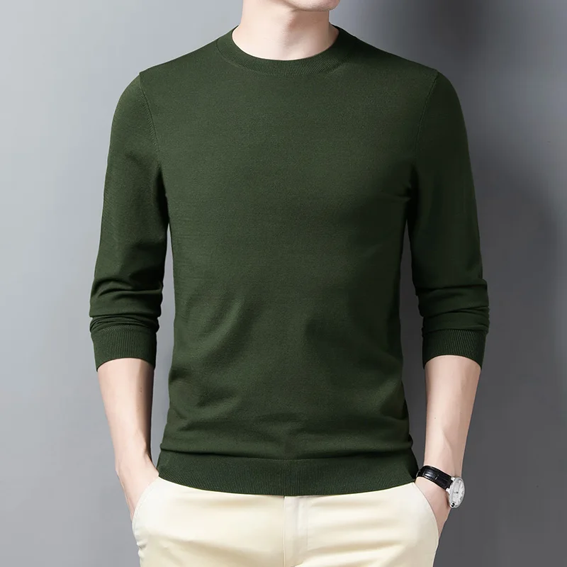 

Autumn winter sweater men round neck long-sleeved knitwear sweaters 2047