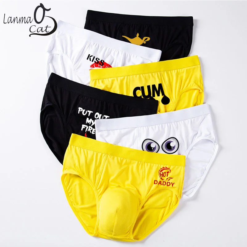 

Soft Comfortable Men Briefs Underwear Gay Man Breathable Boxer Briefs Underpants Briefs Black White Yellow Briefs Boxer Panties