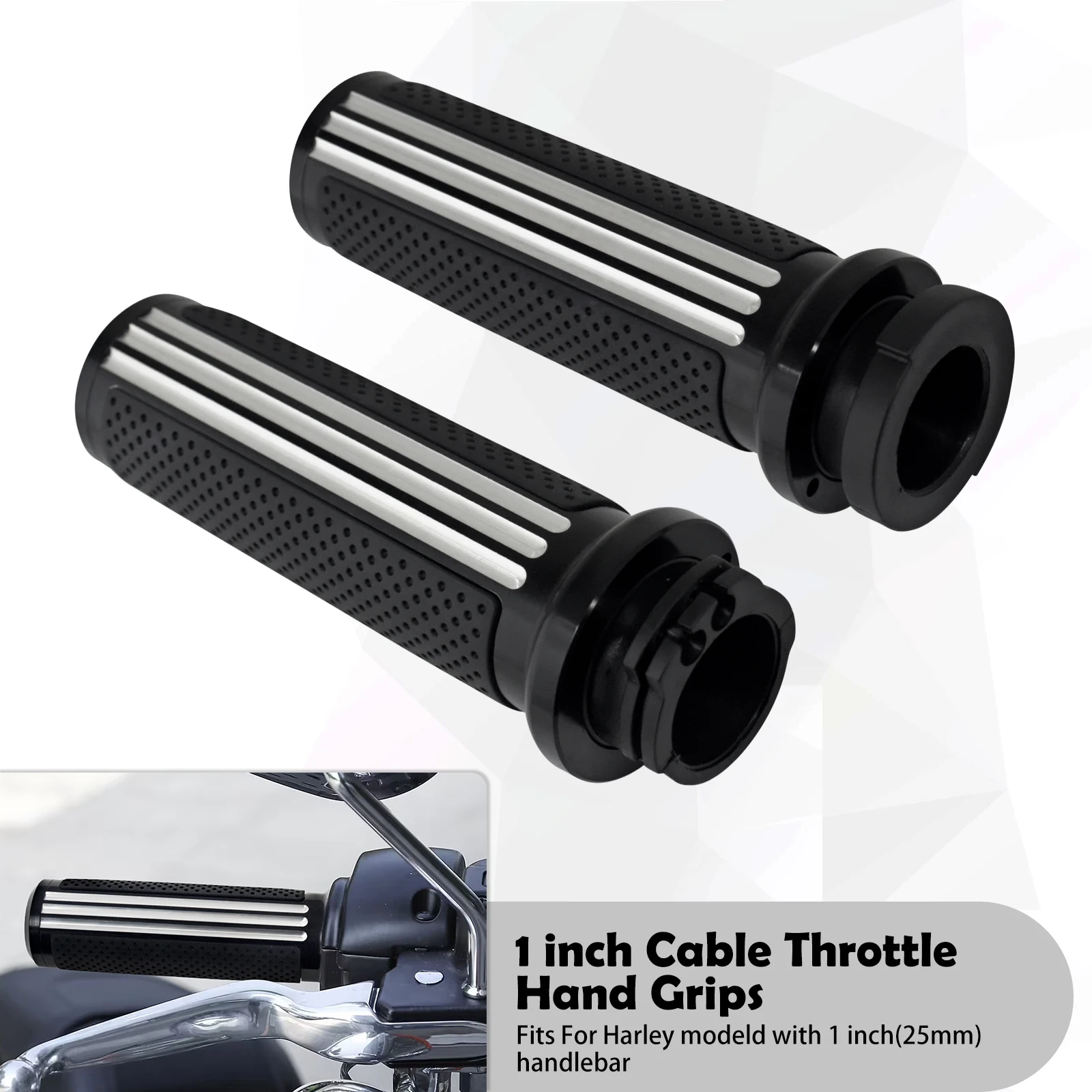 

Мотоциклетные ручки 1 дюйм 25 мм для Harley Touring Dyna Softail Sportster XL 1200 883 XR VRSC Street Glide FLHR