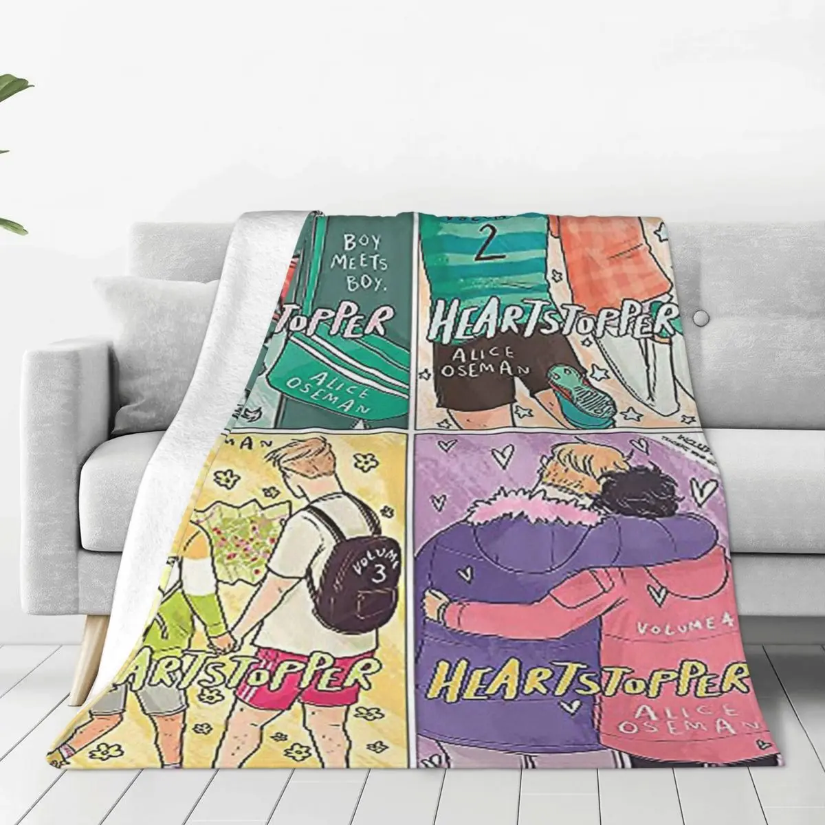 

Heartstopper Plaid Blankets Sofa Cover Fleece Textile Decor Movie Lightweight Thin Throw Blanket for Home Car Bedding Throws