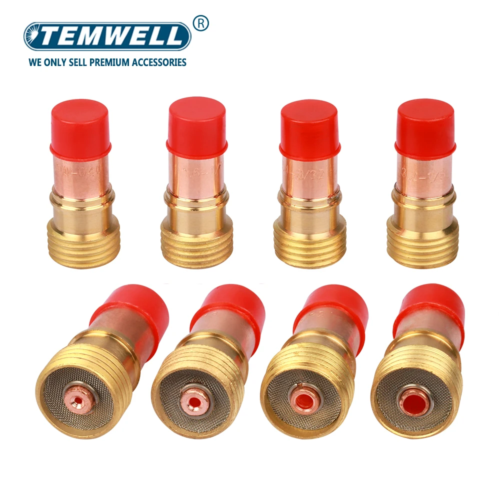 

TEMWELL Газовые линзы TIG 1,0/1,6/2,4/3,2 мм для TIG WP17 18 26