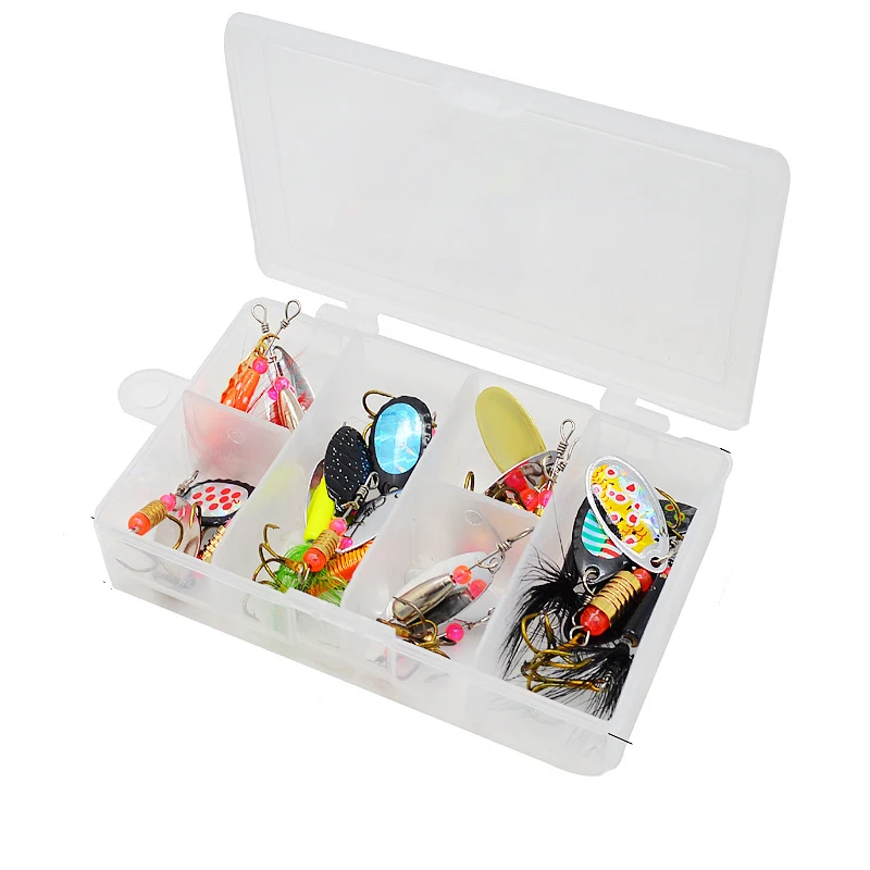 

16PCS Fishing Metal Spinner Set 2G-5.5G Spoon Hard Bait Artificial Bait Metal Fishing Lure Bass Sequins Spinner For Bass Carp