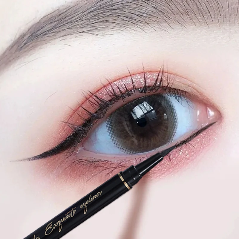 

Black Liquid Eyeliner Pen Waterproof Anti-sweat Eye Liner Pencil Long Lasting Quick Drying Smooth Matte Eyeliner Eye Makeup Tool