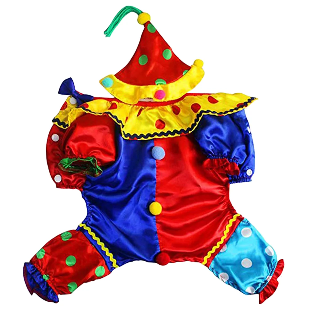 

1Pc Clothes Clown Shaped Garment Dress-Up Clothing Clothes for Animal