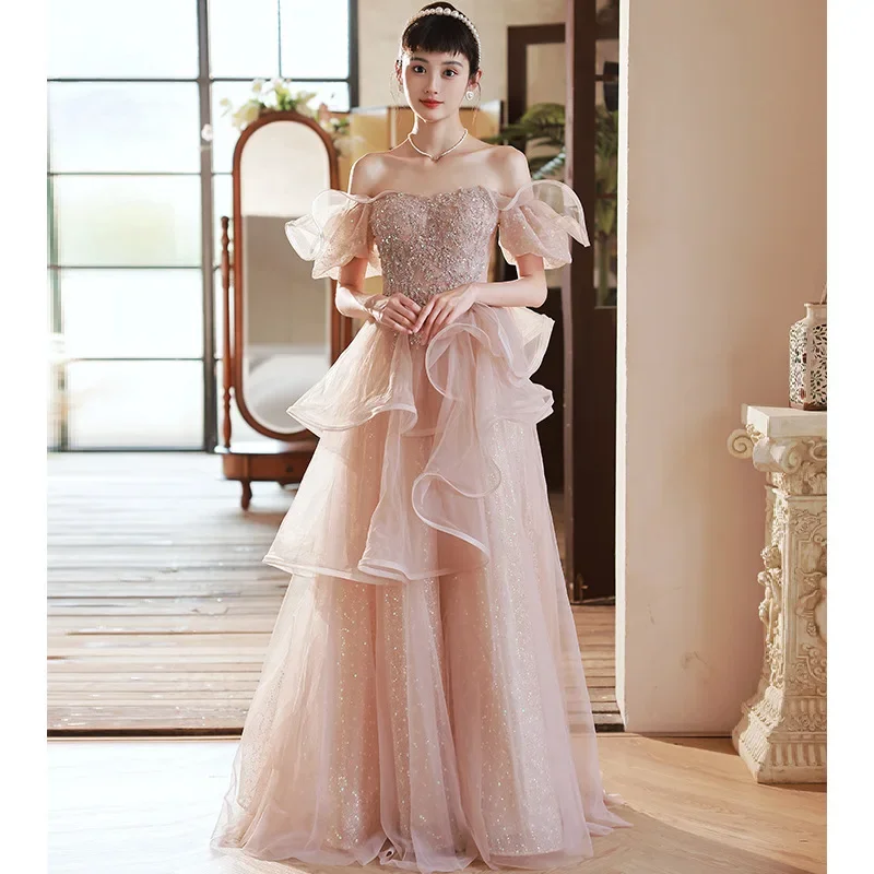 

Dresses For Women 2022 New Style Bag Hip Skirt One-shoulder Lace Long-sleeve Mid-skirt Vestidos Elegantes Para Mujer Women Dress