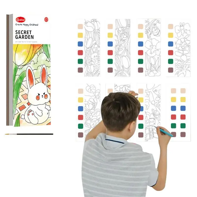 

Pocket Watercolor Books For Kids Watercolor Painting Book For Kids Watercolor Coloring Book Improve Your Child's Creativity And
