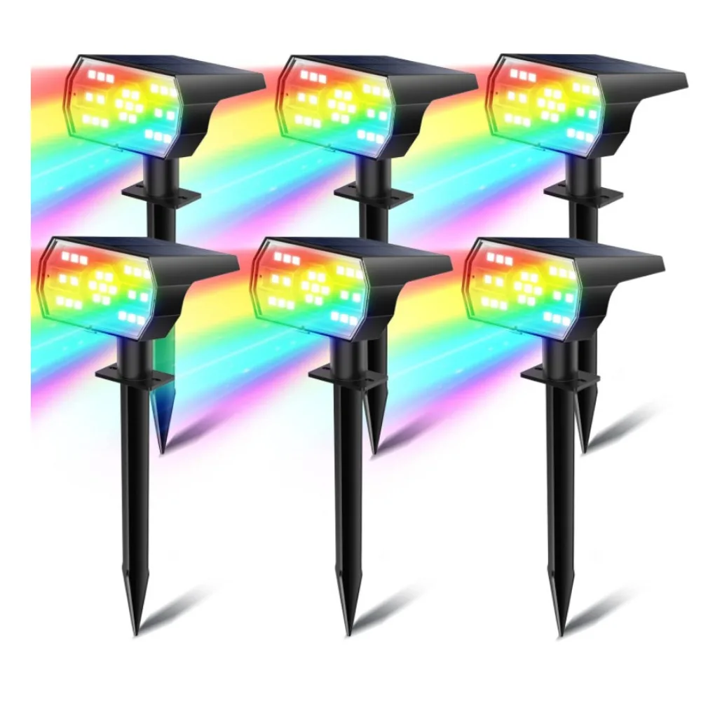 56 светодиодных солнечных ландшафтных фонарей уличный IP65 водонепроницаемый