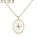 Модное женское ожерелье с подвеской-звездой и золотым покрытием Aide 18k
