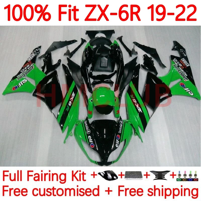 

Injection For KAWASAKI NINJA ZX-6R ZX636 ZX 6R 636 600CC ZX6R 2019 2020 2021 2022 ZX-636 19 20 21 22 Fairing 59No.14 green stock