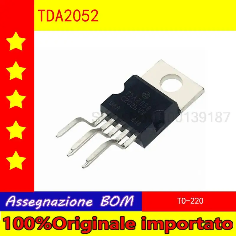 

10 шт./лот TDA2052 TO-220 Hi-Fi аудио усилитель мощности 60 Вт