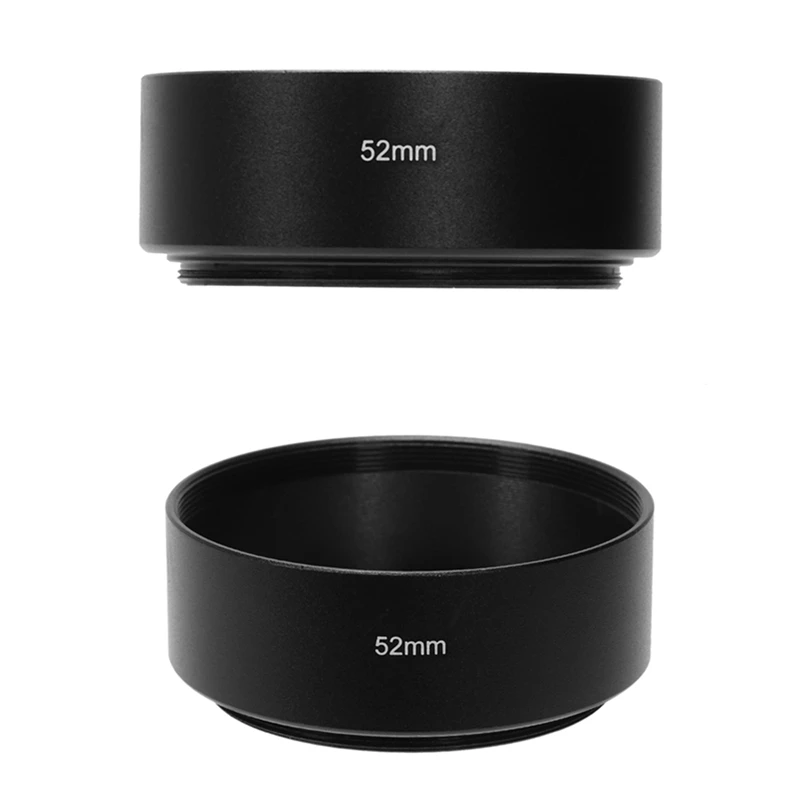 

Стандартная металлическая бленда для объектива фотоаппарата Canon Nikon Pentax Sony Olympus 52 мм и 55 мм