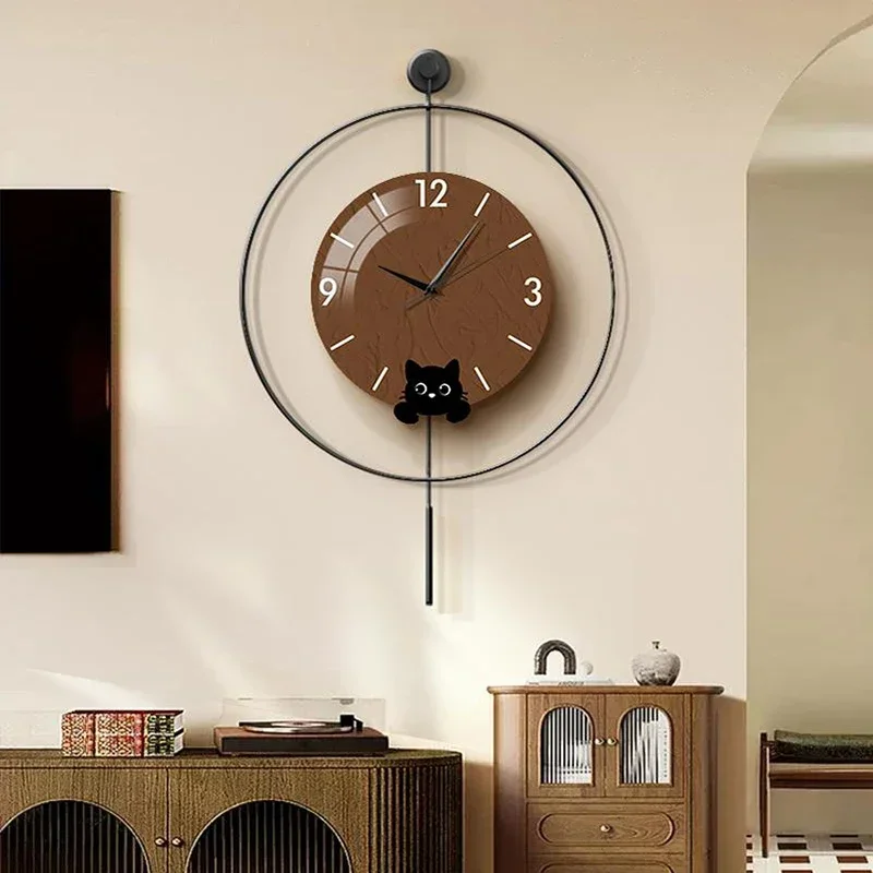 Роскошные эстетические настенные часы художественная роспись корейские