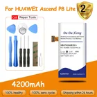 4200mAh HB3742A0EZC + Сменный аккумулятор для Huawei Ascend P8 Lite GR3 2016 TAG-L21 L22 L23 L01 L03 L13 ALE-L21 UL00 Bateria