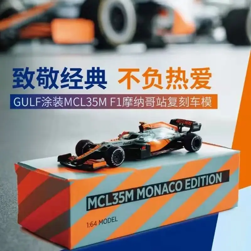 Mclaren 1/64 оригинальная формула F1 автомобиль 2021 MCL35M модель автомобиля с литьем под давлением