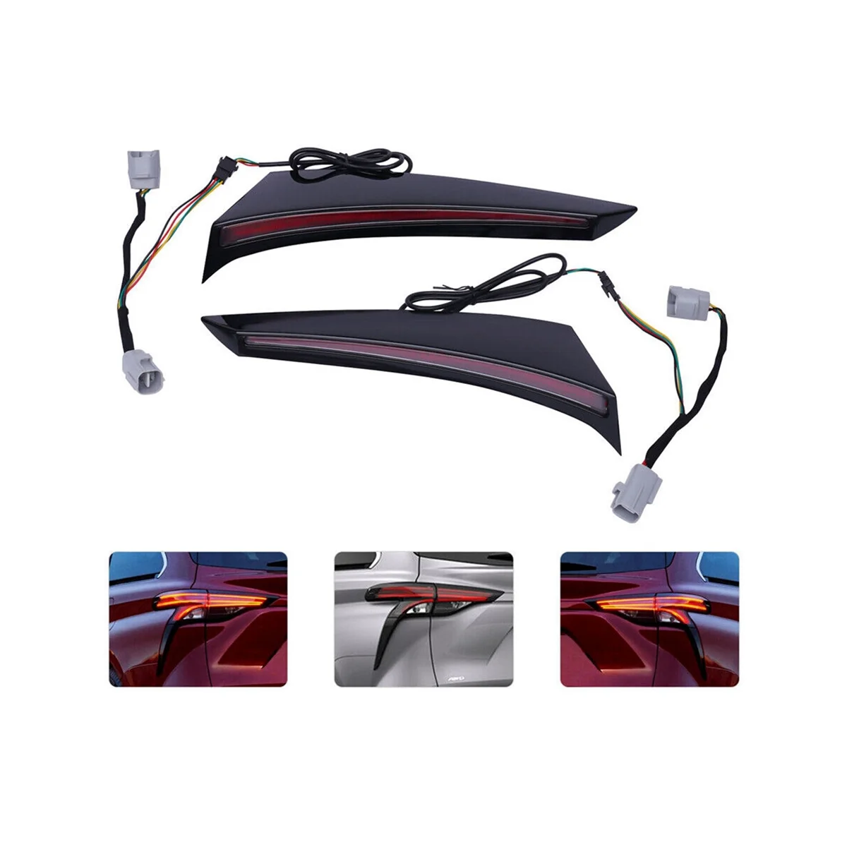 Автомобильный фонарь заднего бампера габаритные огни стоп-сигнал DRL для Sienna