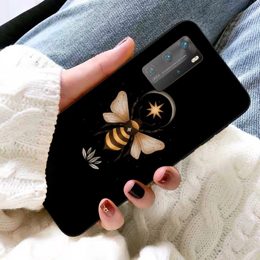 Чехол для телефона с принтом пчел Samsung A 13 21 30 31 32 51 52 53 70 Huawei Honor 50 60 OPPO vivo
