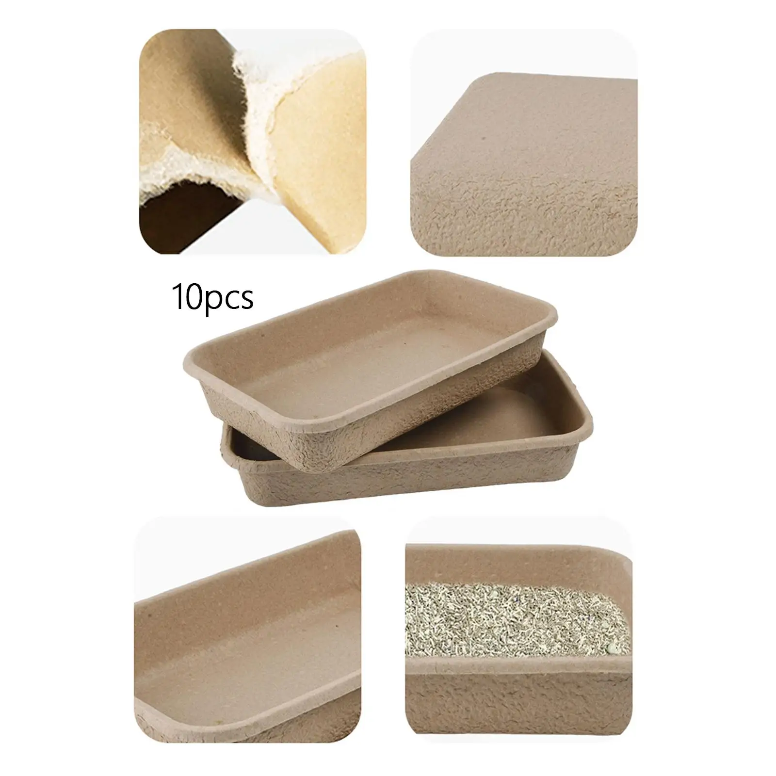 No Scooping Waterproof Easy To Clean Litter Pan For Rabbit Kitty Small Pets Medium Large Cats Supplies
