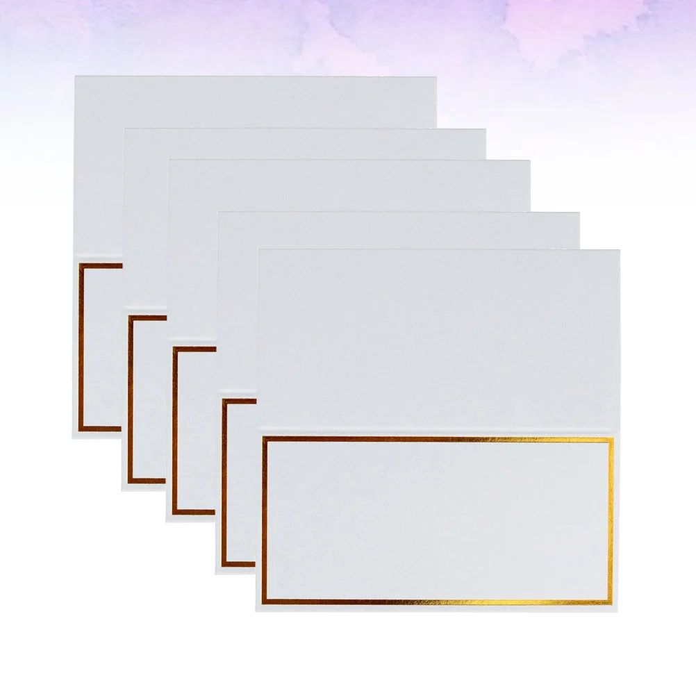 

Place Wedding Name Table Party Paper Setting Seating Gold Chart Reception Labels Buffet Tags You White Blank Thank Border Rose