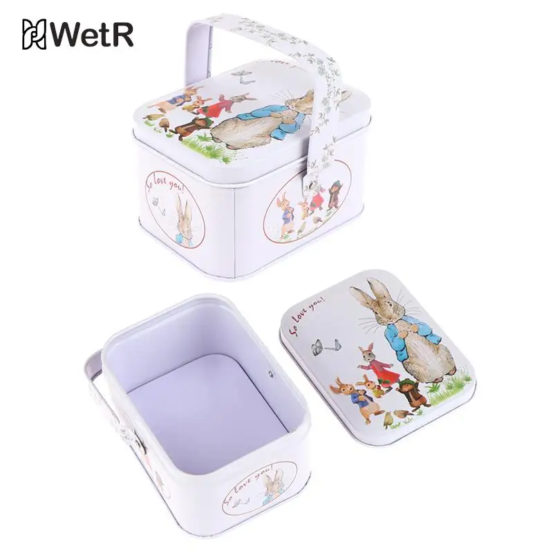 

Портативный винтажный маленький чехол для костюма, жестяная коробка для конфет, Подарочная коробка, органайзер для дома