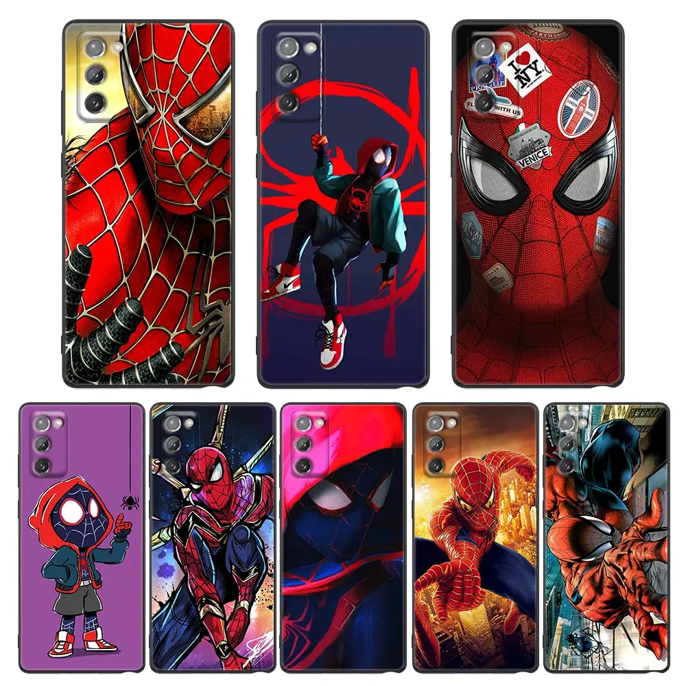 

Spider-Man Miles Morales Marvel Cover For Samsung Galaxy M52 Case For Samsung M52 M23 M22 M32 M33 M62 F62 F41 F52 Soft Fundas