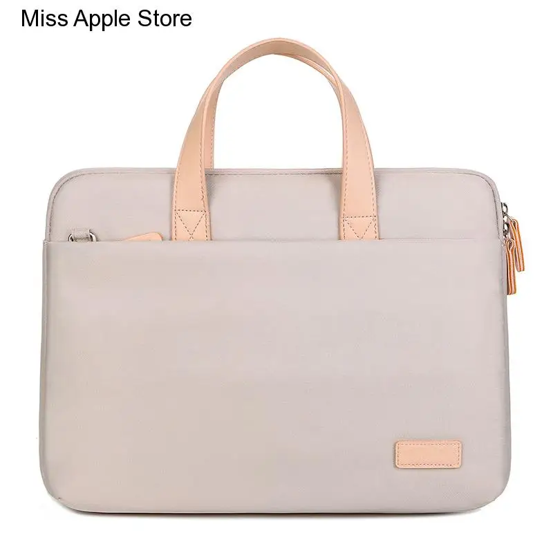 Large Capacity Computer Bag Female  Fashion Air Bag Hand Bag 14''15.6''One Shoulder Portable Notebook Shockproof