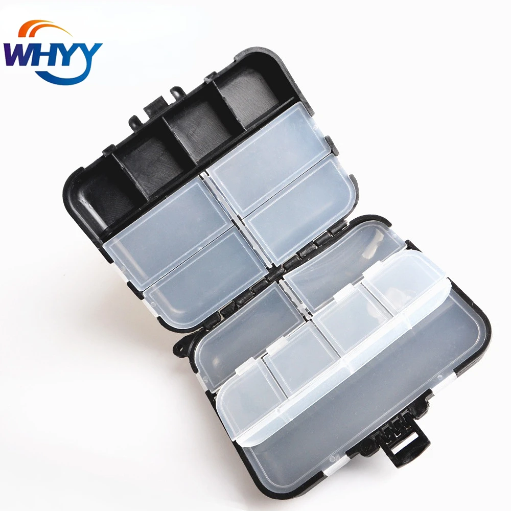 

WHYY Fishing Tackle Box Double-Sided Opening and Closing Bait Box Multifunctional Waterproof Hook and Bait Accessory Box