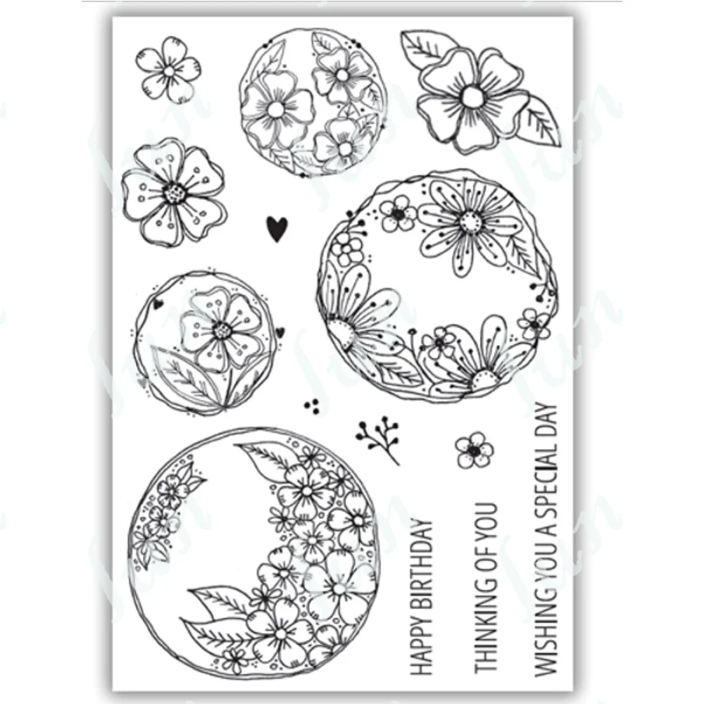 

Daisy Buttons Clear Silicone Stamps Stickers for Handmade Diy 2022 New Scrapbook Paper Crafts Greeting Card Decor Embossing Mold