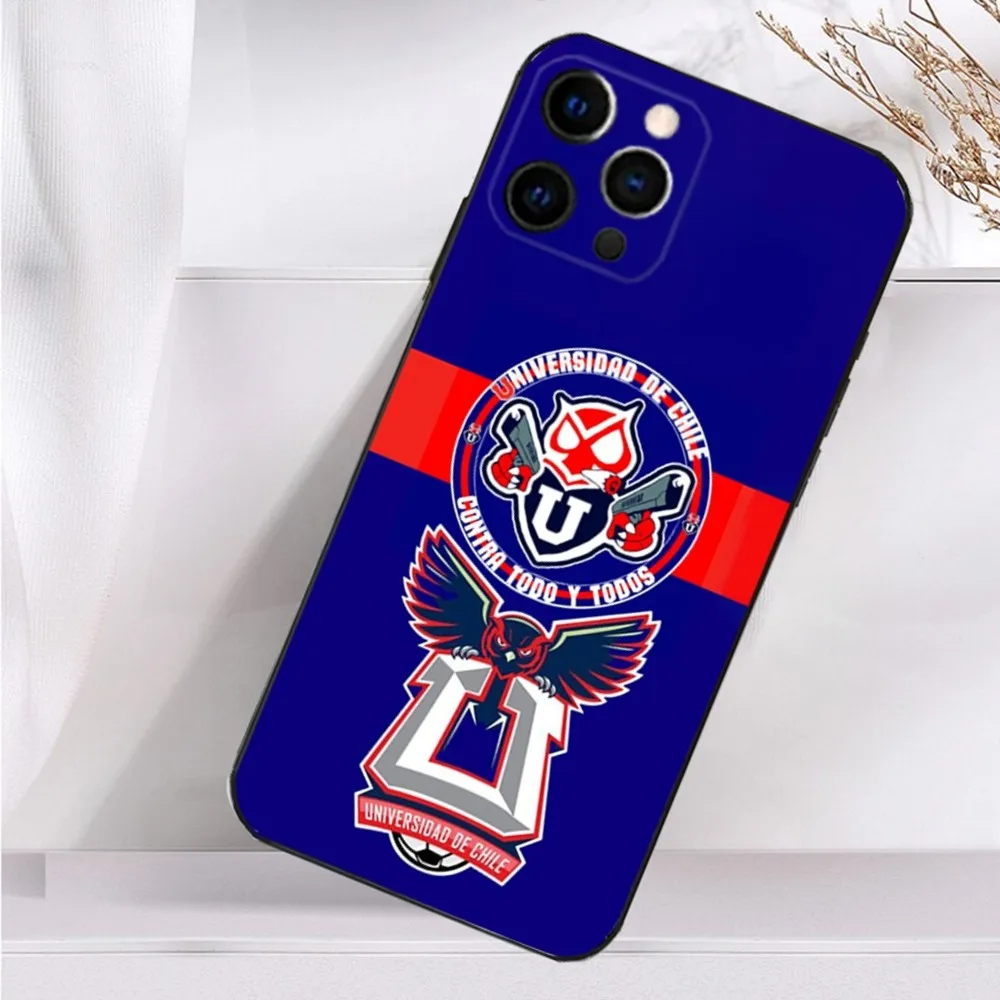 C-Chiles U-Universitys Logo Phone Case For iPhone 16 15 14 13 12 11 Plus Pro Max XS X XR SE Mini 8 7 Soft Silicone Black Cover