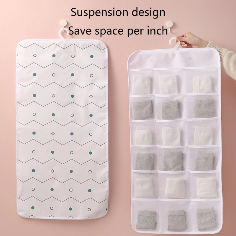 

Подвесной органайзер для нижнего белья, Сетчатая Сумка, Настенный Органайзер